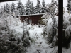 Blick zum winterlich verschneiten Taubenzüchter-Stüble